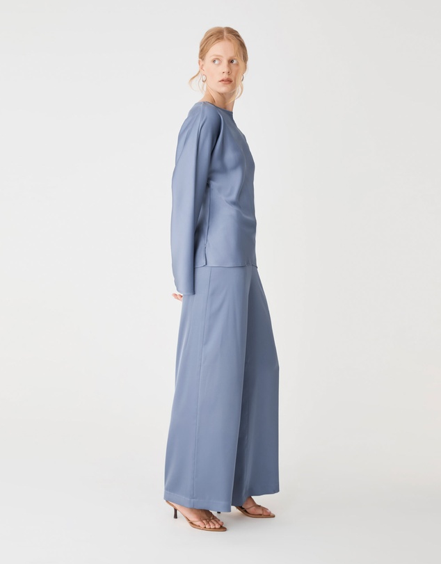 Forcast - Asma Satin Wide Leg Pants