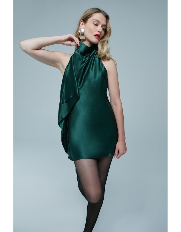 Bardot - Sierra Drape Front Mini Dress