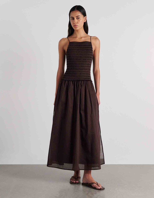 Jag - Marie Shirred Maxi Dress