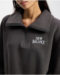 New Balance - Trackside Fleece Half Zip Sweat