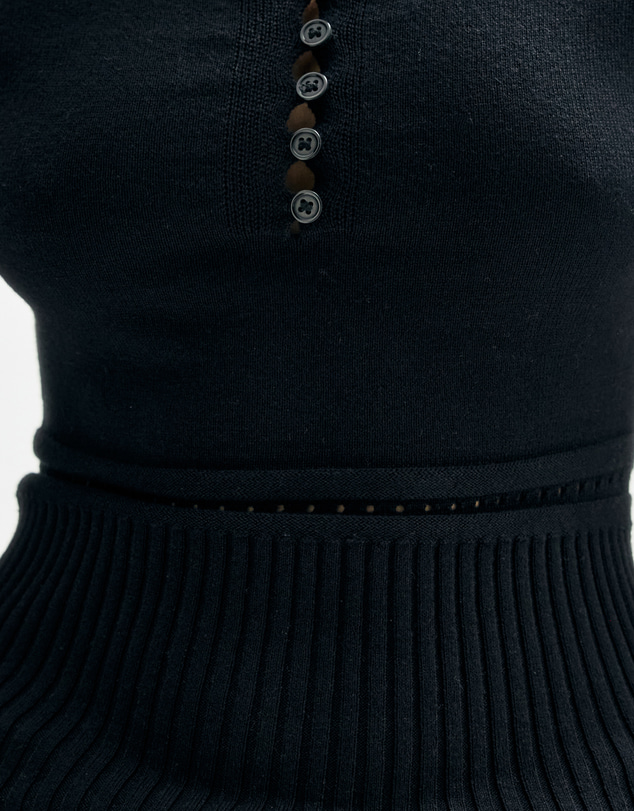 Minima Esenciales - Alouette Pointelle Knit Top