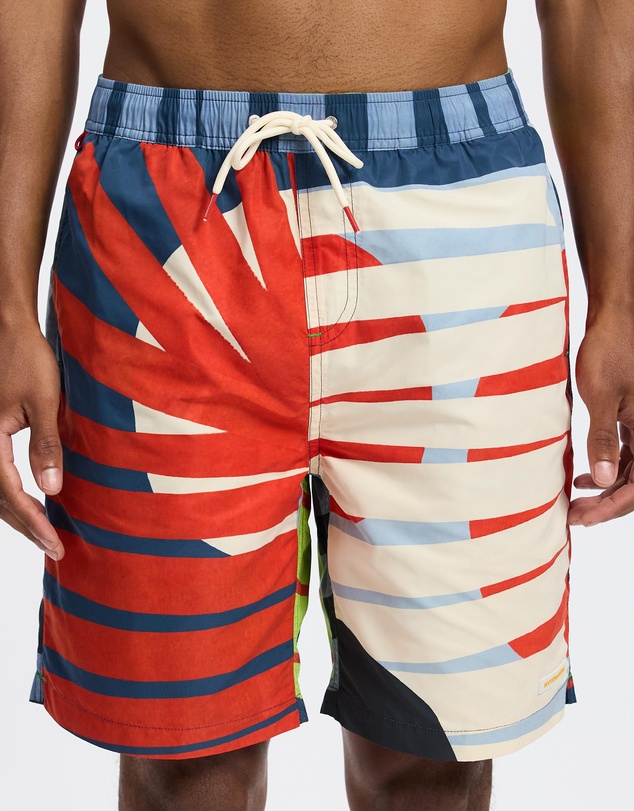 Scotch & Soda - Printed Longer-Length Swim Shorts