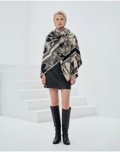 Mossée - Kelly Forest-Print Wool Shawl