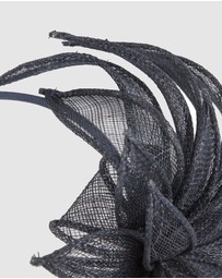 Max Alexander - Flower Navy Sinamay Fascinator Headband