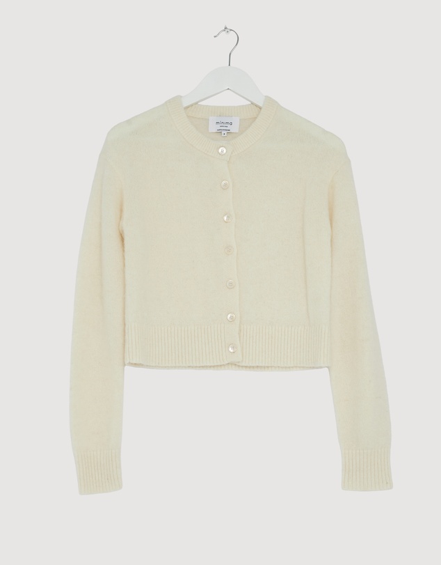 Revibe - Repaired Minima Esenciales Halen Alpaca Wool Blend Cardigan - AU 8