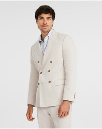 Tarocash - Jae Slim Linen Db Suit Jacket