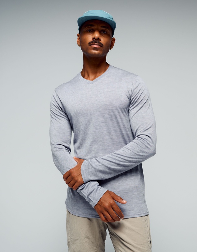 Kathmandu - 100% Merino Long Sleeve V-Top
