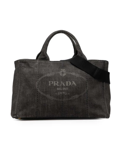 Pre-Loved by Azura Reborn - Pre-Loved Denim Canapa Logo Satchel