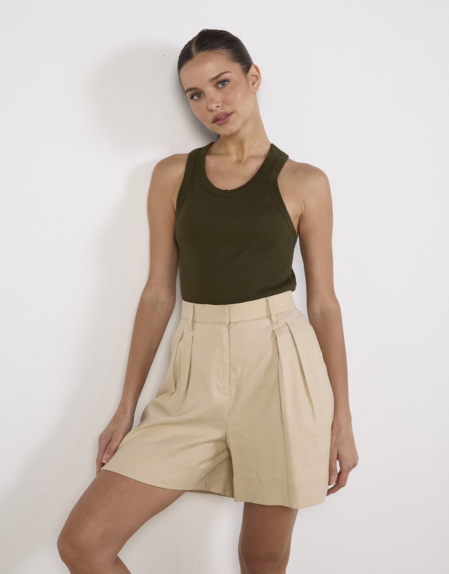 Cirkular - Pre-Loved - Rebecca Vallance Linen Flynn Shorts