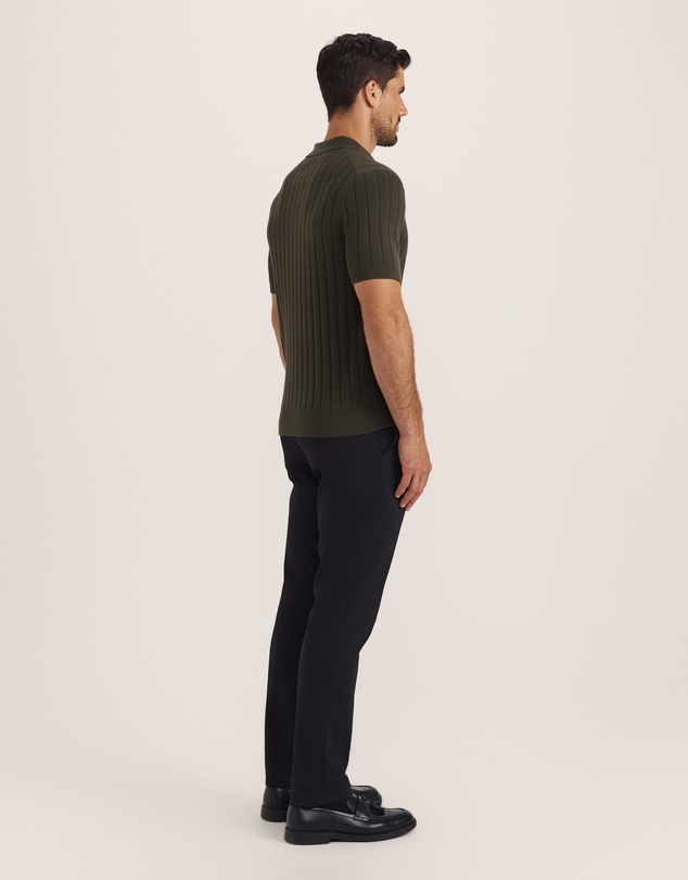 SABA - Erol Cotton Rib Knit Polo