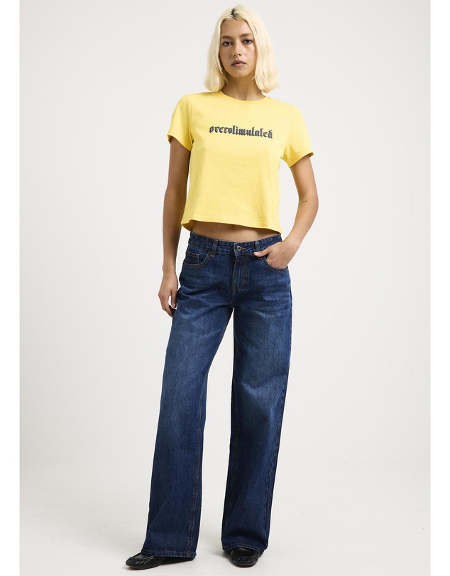 Neon Hart - Greta Strap Straight Leg Denim Jeans