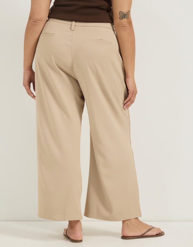 Atmos&Here Curvy - Rosa Wide Leg Tailored Pleated Pants
