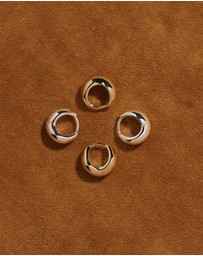 Najo - La Muse Yellow Gold Huggie Earrings