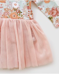 WITH LOVE FOR KIDS - Tulle Flutter Long Sleeve Tutu Onesie - Babies
