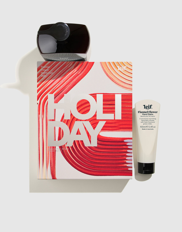 Leif Products - Limited Edition Holiday Flannel Flower Hand Duo SML