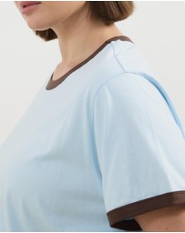 Atmos&Here Curvy - SS Ringer T-Shirt