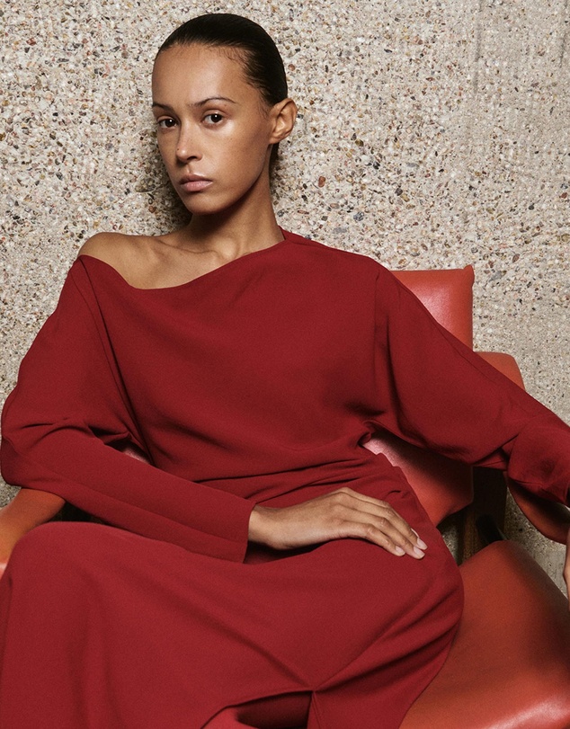 M.N.G - Boat-Neck Ruched Dress