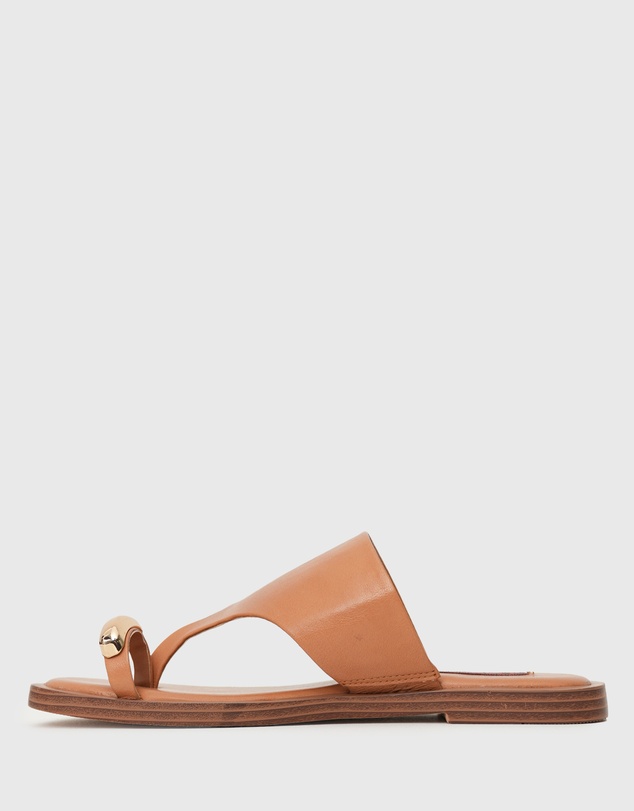Betts - Dolphin Leather Thong Sandals