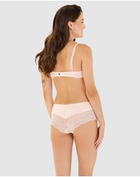 Billet Doux - Fidele Padded Underwired Lace Demi Bra