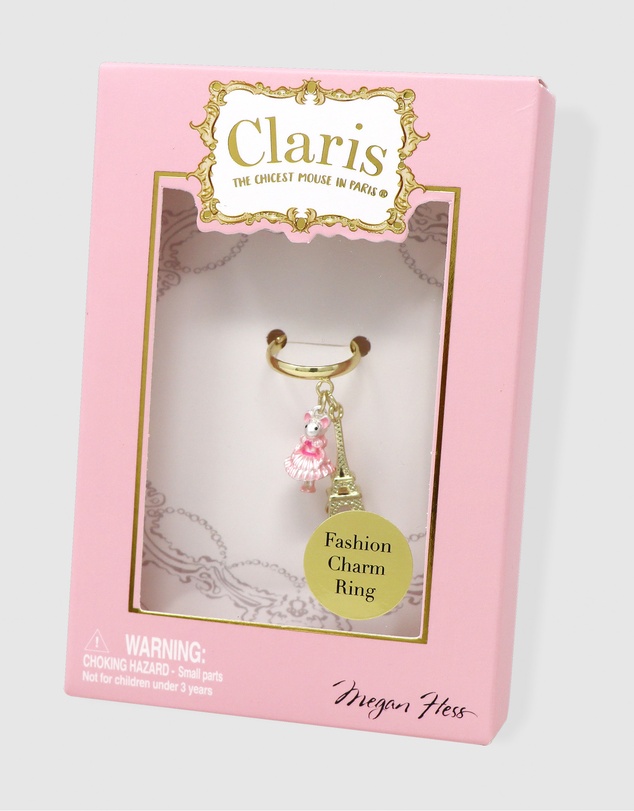 Claris The Chicest Mouse In Paris By Pink Poppy - Claris Fashion Charm Ring