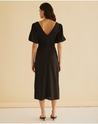 Atmos&Here - Billie Linen Blend Midi Dress