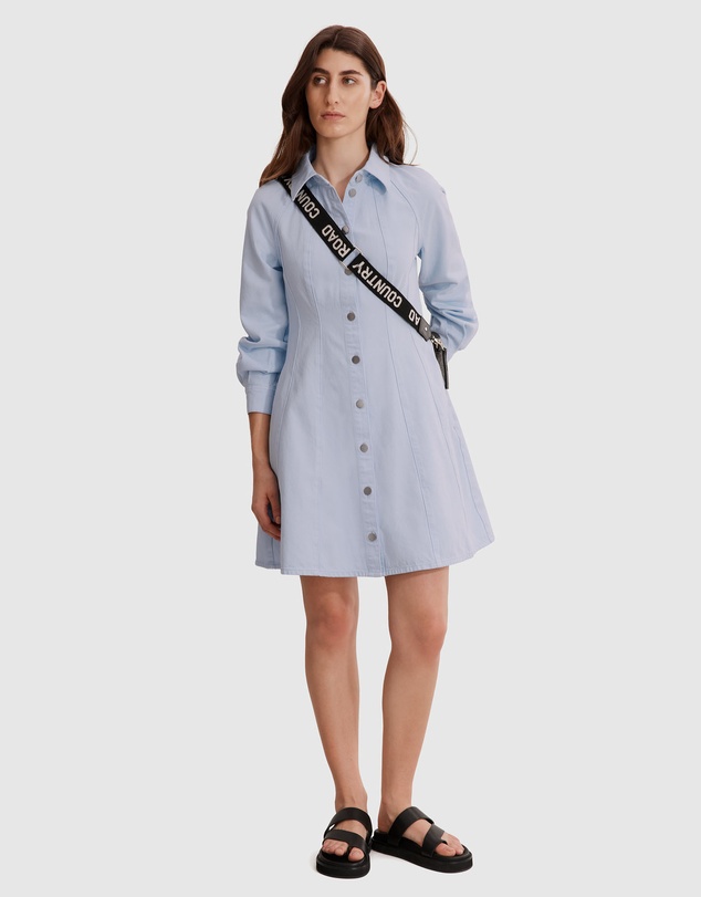 Country Road - Australian Cotton Denim Panelled Mini Dress