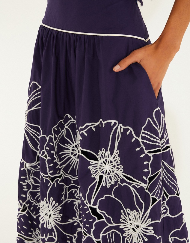 Farm Rio - Flowers Richelieu Skirt