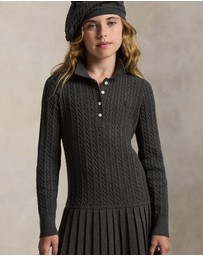 Polo Ralph Lauren - Mini-Cable Polo Sweater Dress - Teens