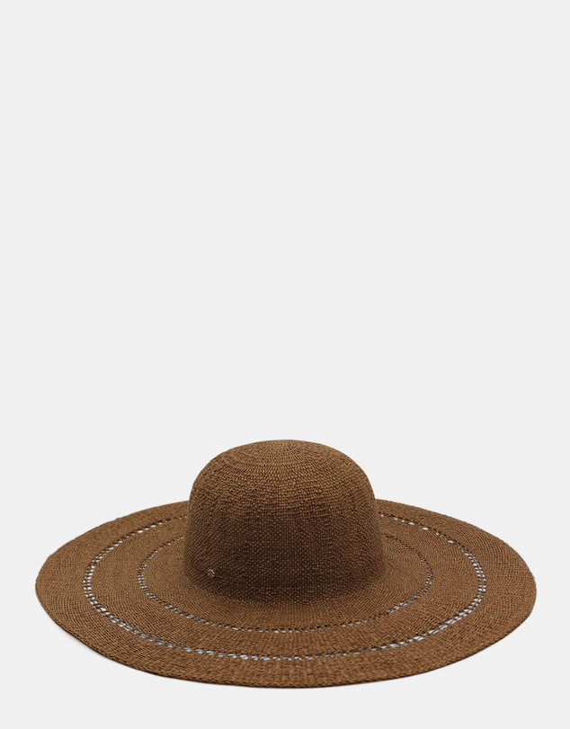 Morgan & Taylor - Blaise Woven Straw Sun Hat in Brown