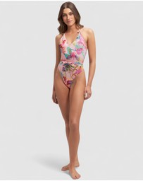 GUESS - Tropical Print One Piece Swimsuit