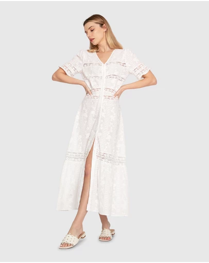 Belle & Bloom - Summer Breeze Lace Midi Dress