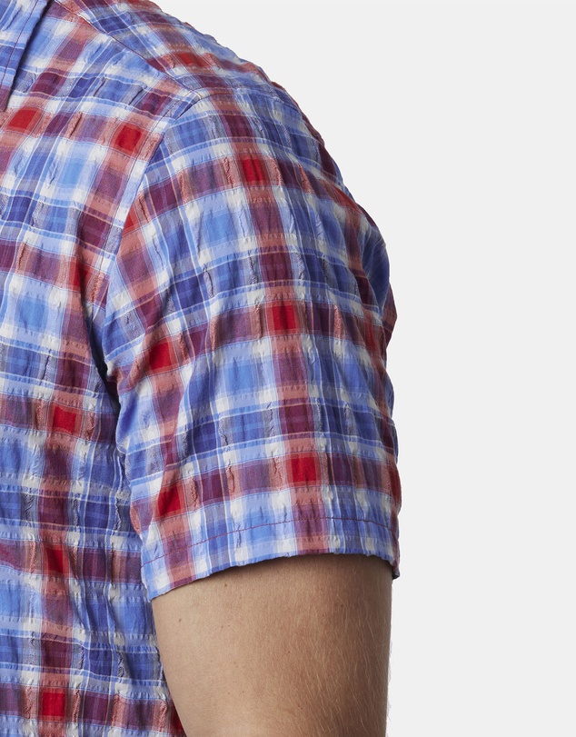 Abelard - Scarpe Seersucker Check Classic Fit Shirt