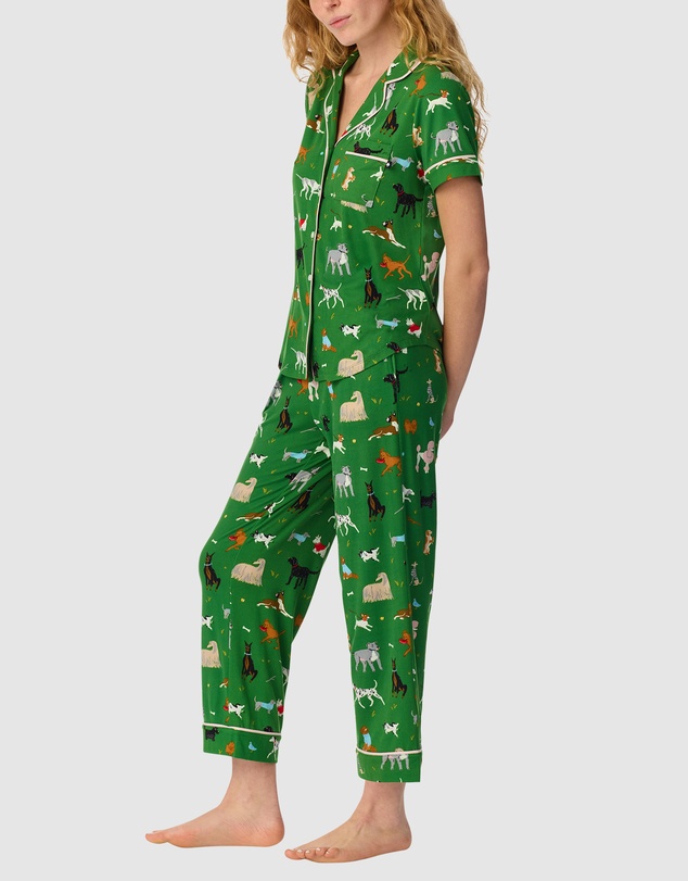 Kate Spade - Button Up Short Sleeve Long Jersey Pyjama Set