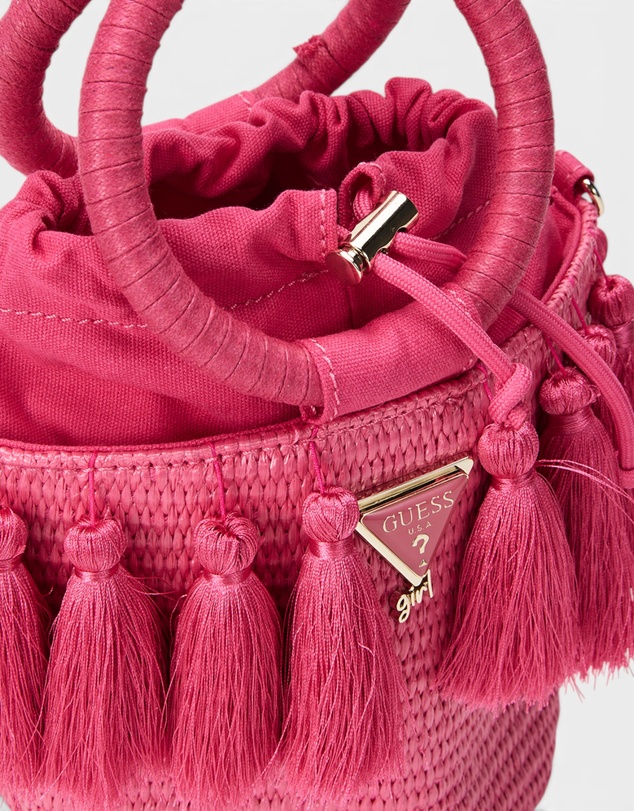 GUESS - Straw Bucket Bag