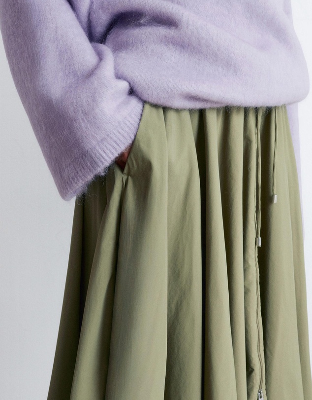 & Other Stories - Drawstring A-line Midi Skirt