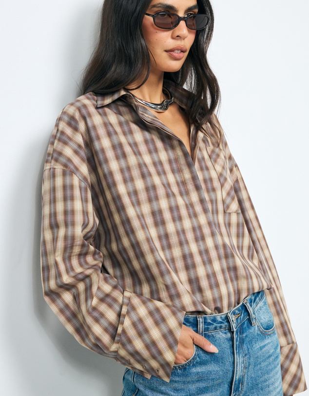 AERE - Maren Relaxed Check Shirt