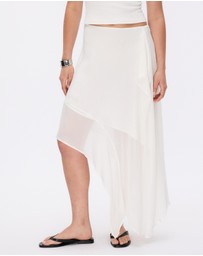 Minima Esenciales - Lucy Asymmetrical Midi Skirt