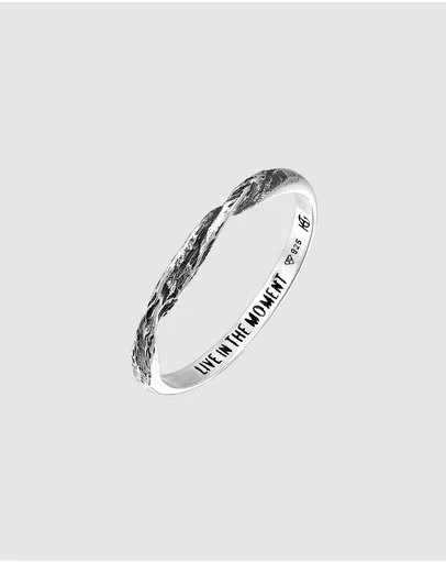 Haze & Glory - ICONIC EXCLUSIVE - Live in the Moment Ring in Oxidised 925 Silver