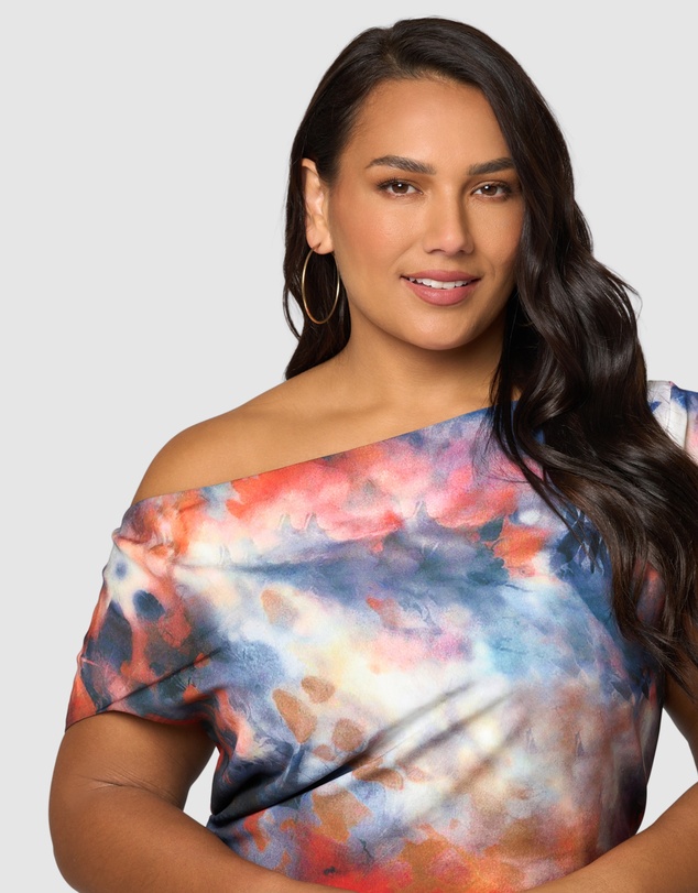 Sunday In The City - Phantom Maxi Satin Dress