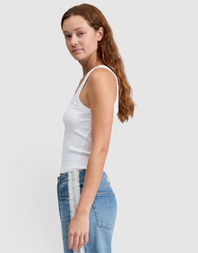 rag & bone - The Essential Rib Wide String Tank Top