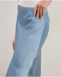 Atmos&Here - Paris Lace Satin Midi Skirt