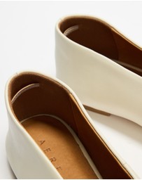AERE - Lani Leather Ballet Flats