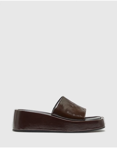Nakedvice - The Natalie Dark Brown Platform