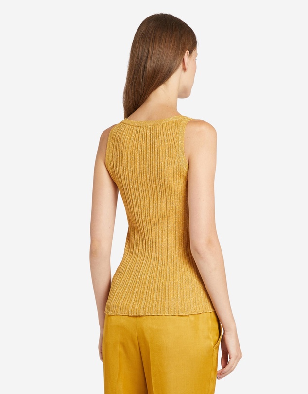 Marella - Lurex Ribbed Knit Singlet