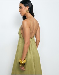 AERE - Jaylah Linen Slip Dress