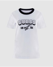 GUESS - SS CN College Guess Tee