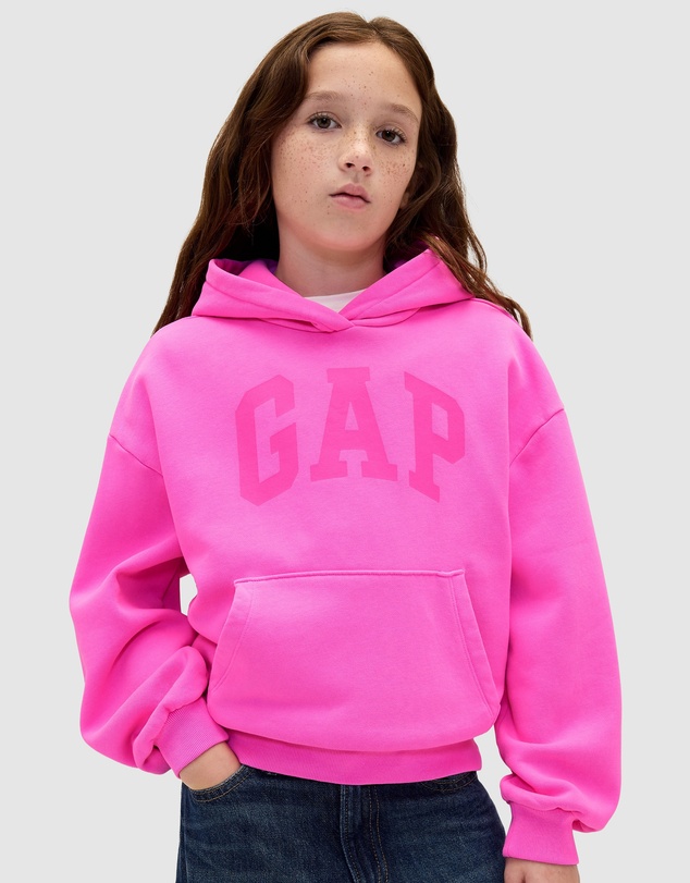 GAP - VintageSoft Logo Pull Over Hoodie - Teens
