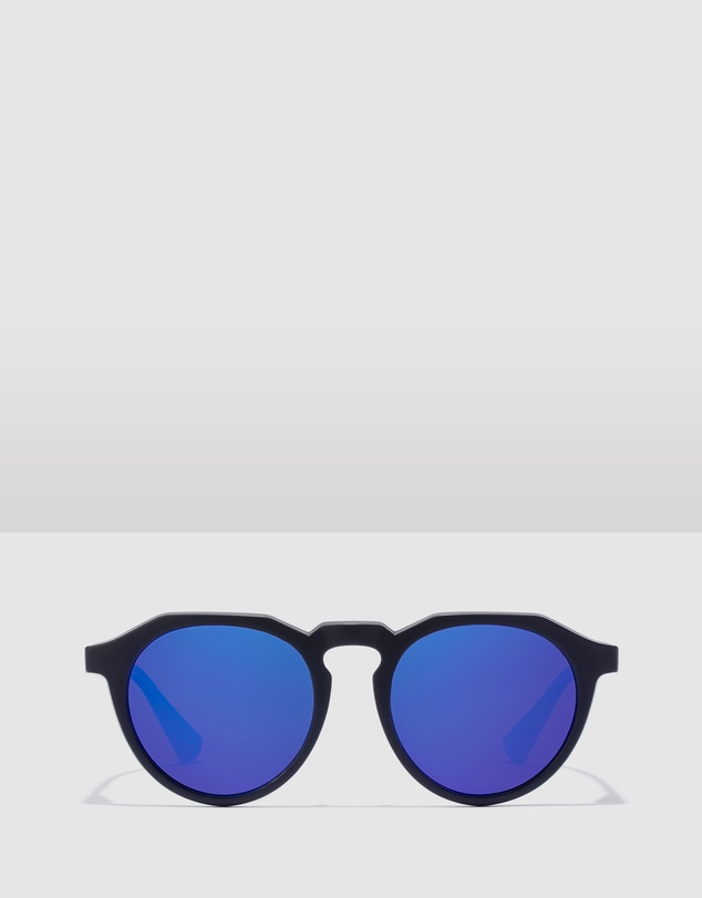 Hawkers Co - Polarized Black Blue Warwick Raw Sunglasses for Men and Women UV400