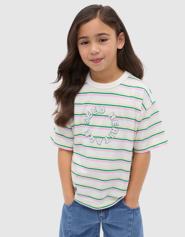 Seed Heritage - Multi Stripe Logo Tee