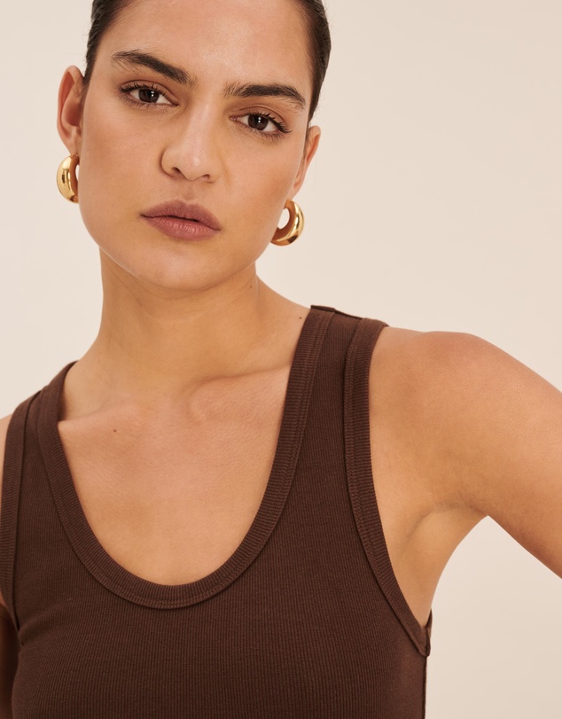 AERE - Cotton Scoop Tank